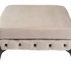 Hot Hocker Bellissima Velvet Beige 80Cm Sitzbänke