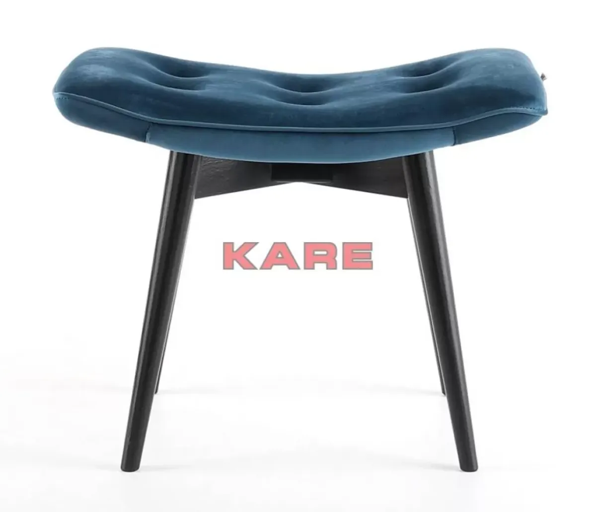Hocker Black Vicky Velvet Petrol 46X59Cm Sitzbänke