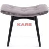 Sale Hocker Black Vicky Velvet Grau 46X59Cm Sitzbänke