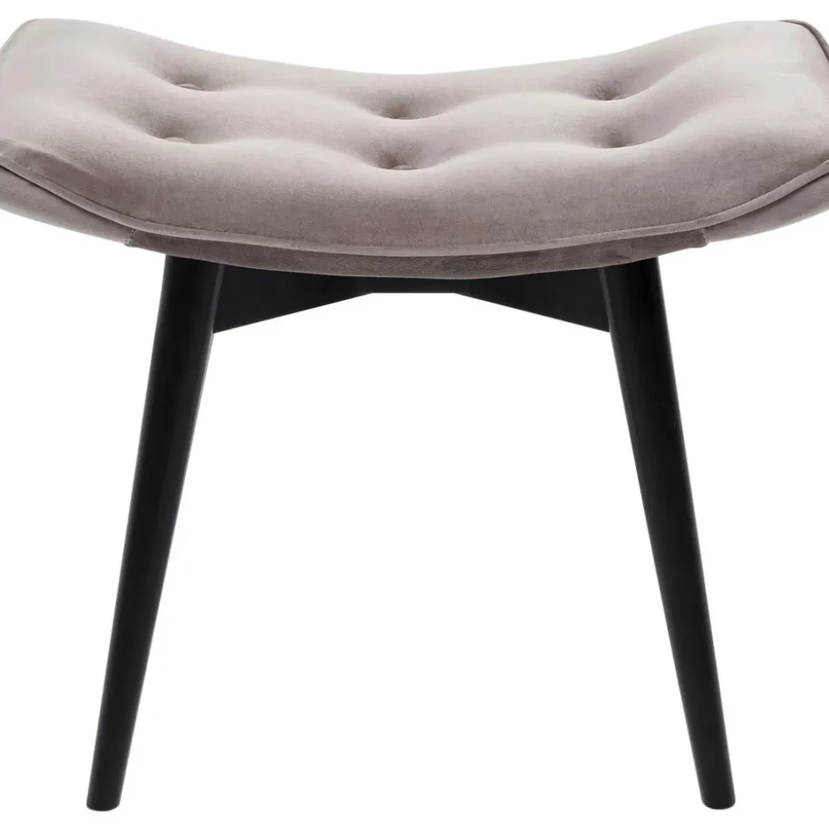 Sale Hocker Black Vicky Velvet Grau 46X59Cm Sitzbänke
