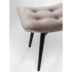 Sale Hocker Black Vicky Velvet Grau 46X59Cm Sitzbänke