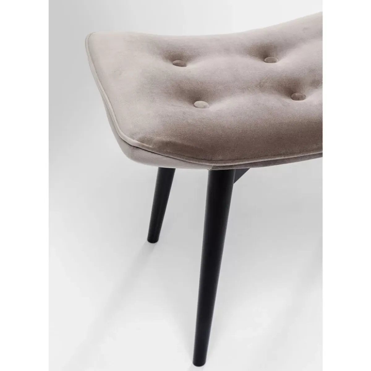 Sale Hocker Black Vicky Velvet Grau 46X59Cm Sitzbänke
