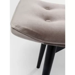 Sale Hocker Black Vicky Velvet Grau 46X59Cm Sitzbänke