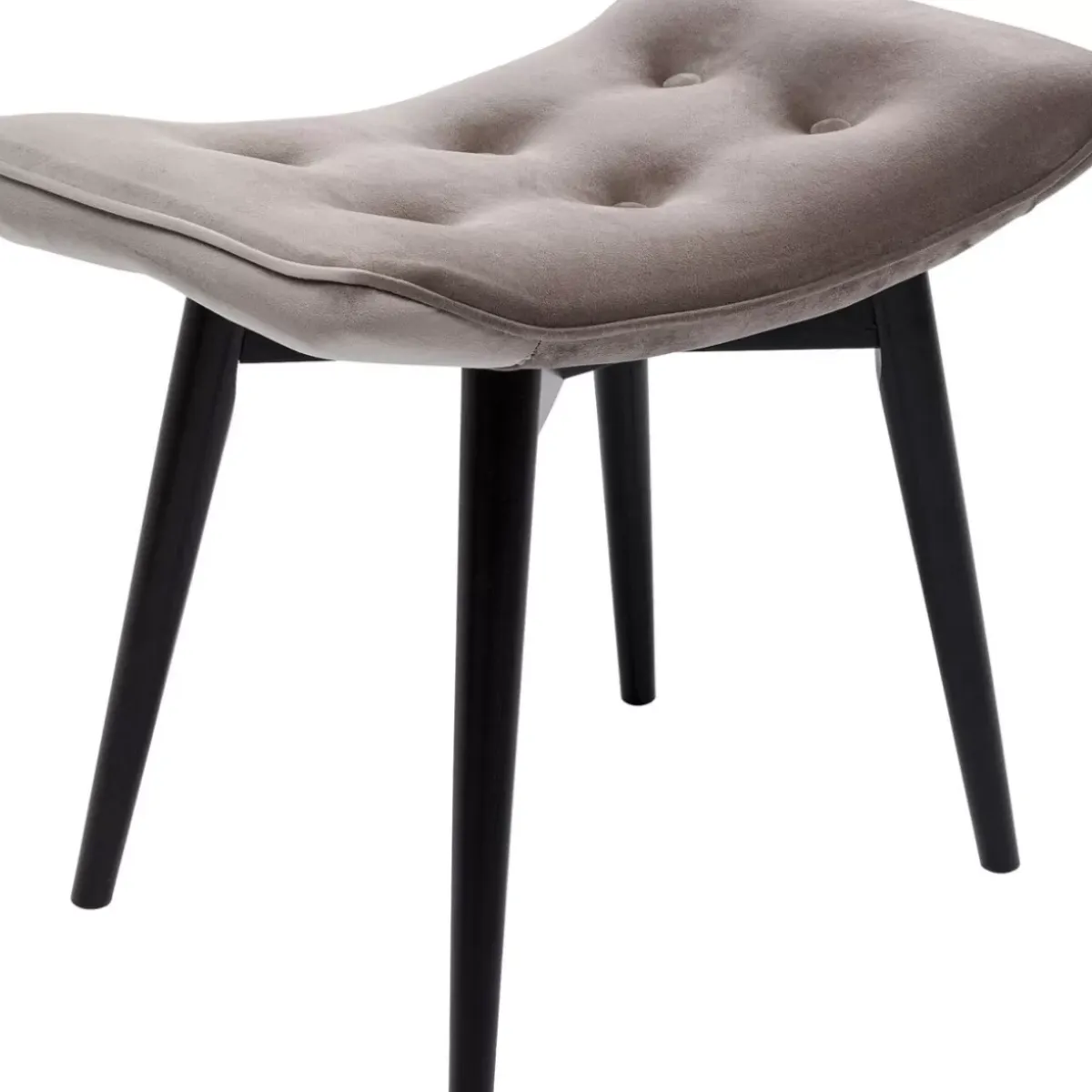 Sale Hocker Black Vicky Velvet Grau 46X59Cm Sitzbänke