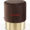 Best Hocker Cherry Braun Brass O35Cm Sitzbänke