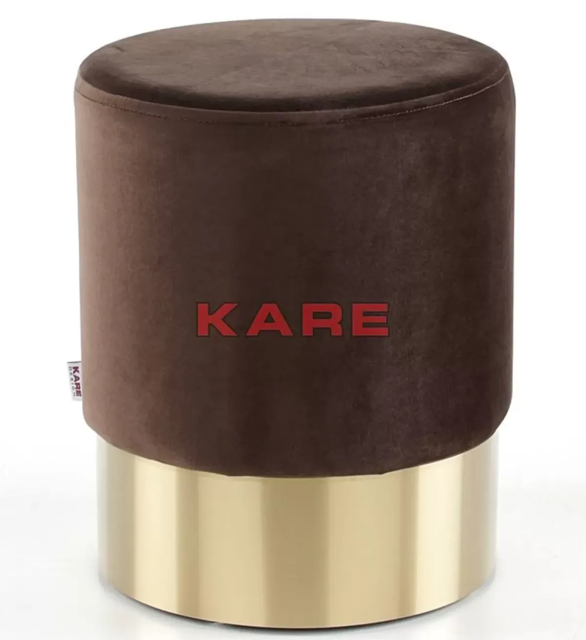 Best Hocker Cherry Braun Brass O35Cm Sitzbänke