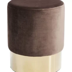 Best Hocker Cherry Braun Brass O35Cm Sitzbänke
