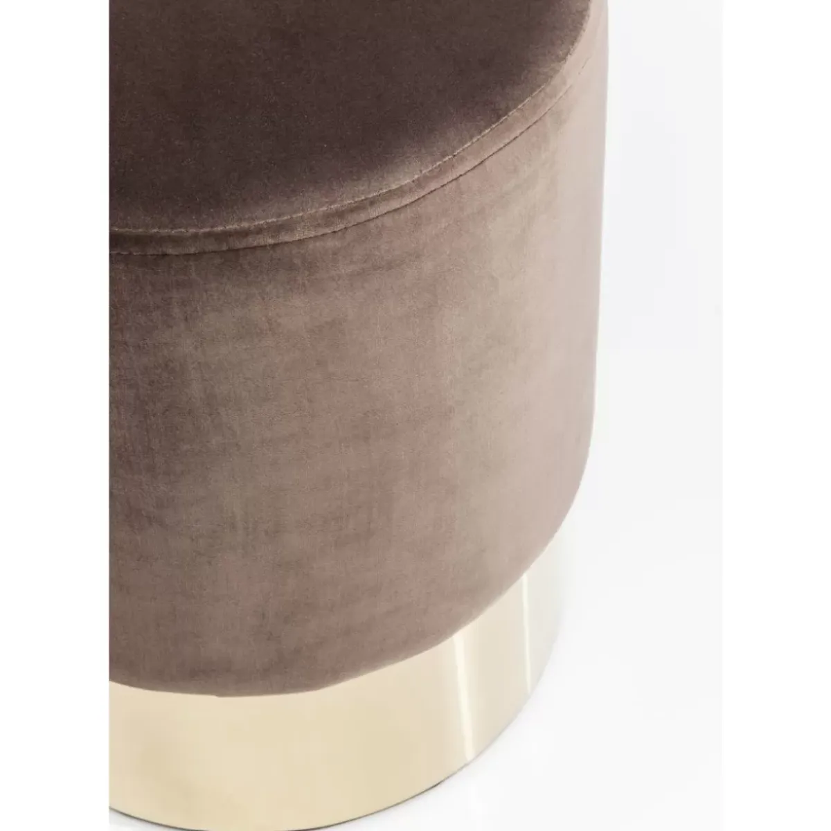 Best Hocker Cherry Braun Brass O35Cm Sitzbänke