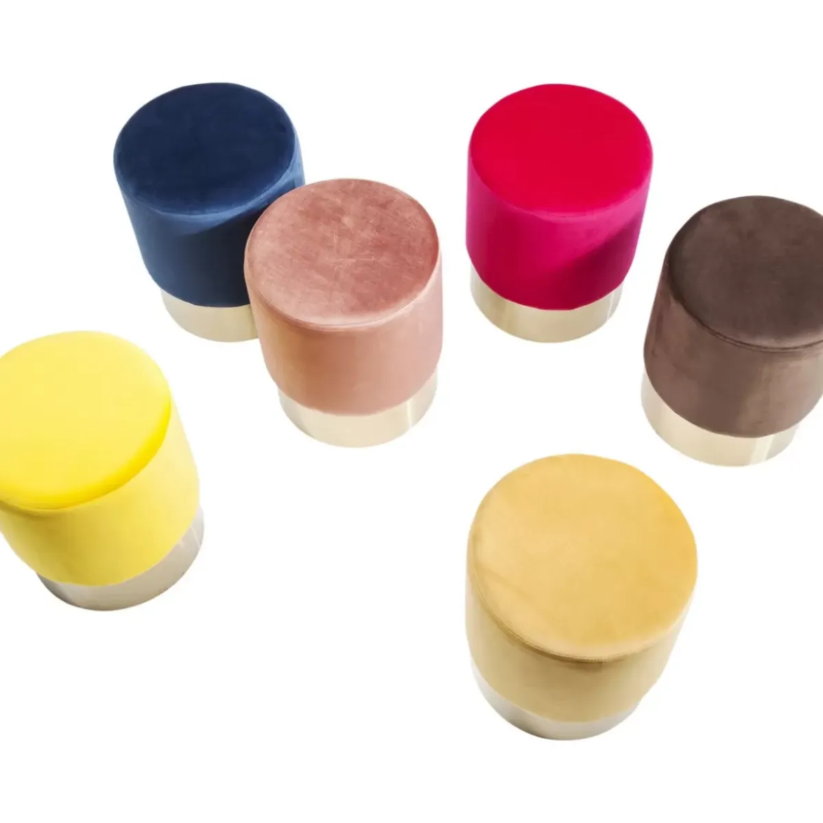 Best Hocker Cherry Braun Brass O35Cm Sitzbänke