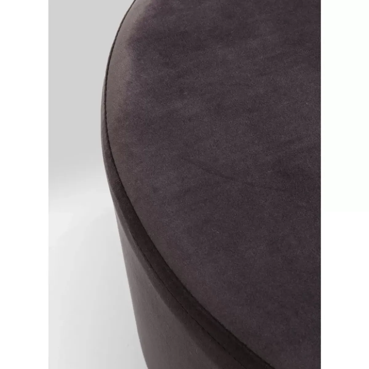 Outlet Hocker Cherry Dunkelgrau Silver O55Cm Sitzbänke