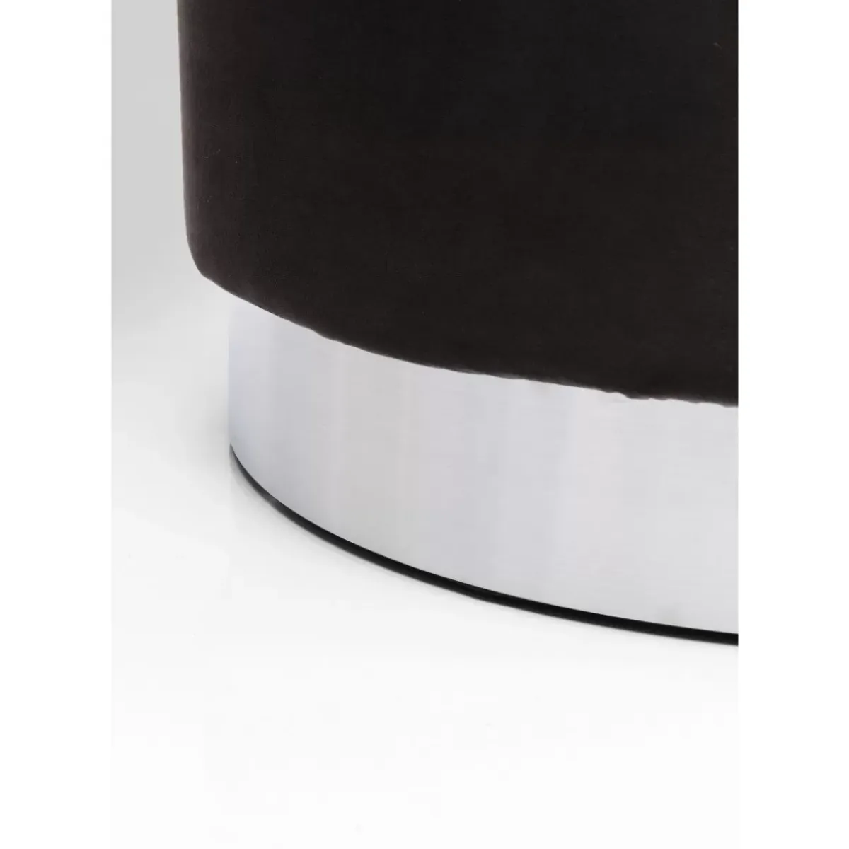 Outlet Hocker Cherry Dunkelgrau Silver O55Cm Sitzbänke