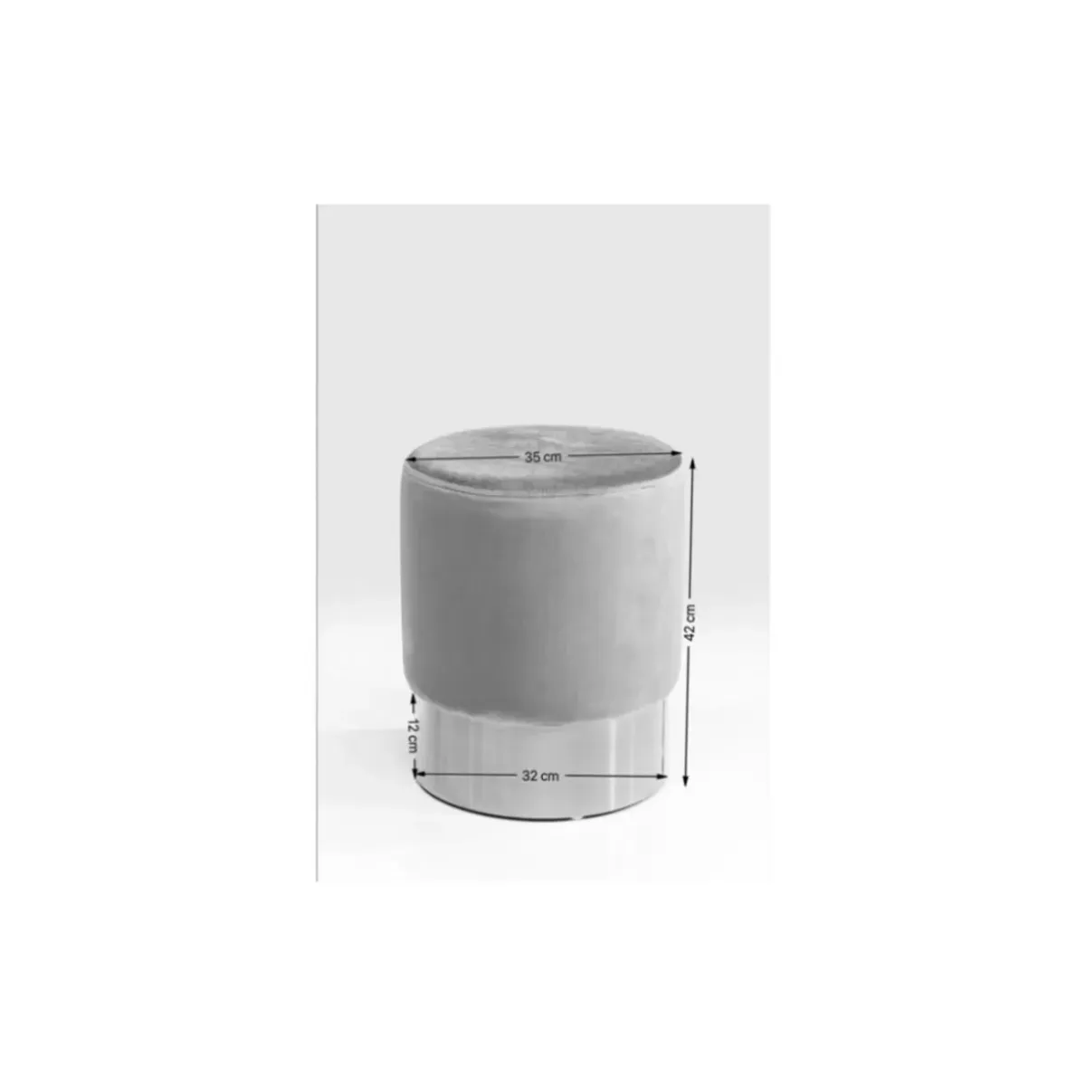 Hot Hocker Cherry Dunkelgrun Brass O35Cm Sitzbänke