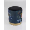 Outlet Hocker Cherry Flower Schwarz Brass O32Cm Sitzbänke