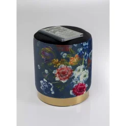 Outlet Hocker Cherry Flower Schwarz Brass O32Cm Sitzbänke