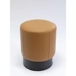 Hocker Cherry Leder Braun O36Cm Sitzbänke