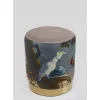Clearance Hocker Cherry Parrot Brass O32Cm Sitzbänke