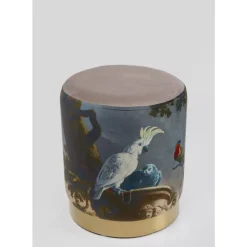 Clearance Hocker Cherry Parrot Brass O32Cm Sitzbänke