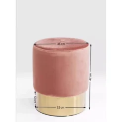 Best Hocker Cherry Rose Brass O35Cm Sitzbänke