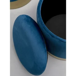 Best Hocker Cherry Storage Blau Brass (2/Set) Sitzbänke