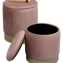 Sale Hocker Cherry Storage Rose Brass (2/Set) Sitzbänke