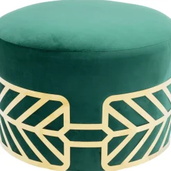 Discount Hocker Jenna Grun O61Cm Sitzbänke