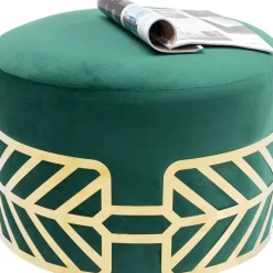 Discount Hocker Jenna Grun O61Cm Sitzbänke