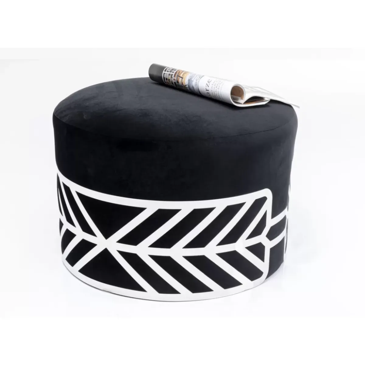 Online Hocker Jenna Schwarz O61Cm Sitzbänke