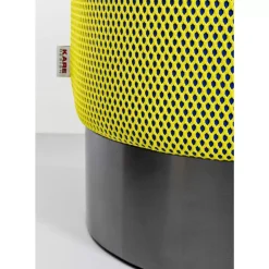 Online Hocker Jody Gelb Schwarz Mesh Schwarz O35Cm Sitzbänke