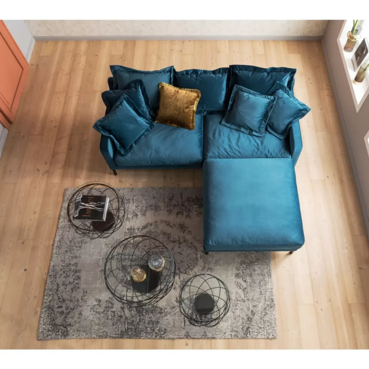 Sale Hocker Lullaby Petrol Sitzbänke