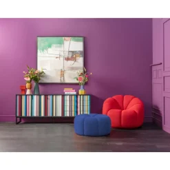 Hocker Peppo Lounge Blau O80Cm Sitzbänke