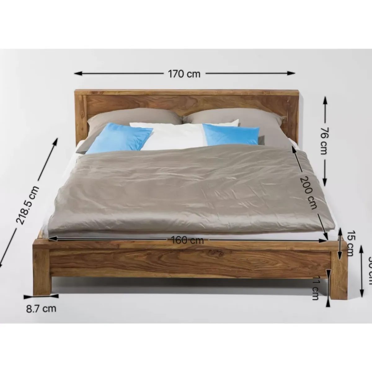 Holzbett Authentico 160X200Cm Betten
