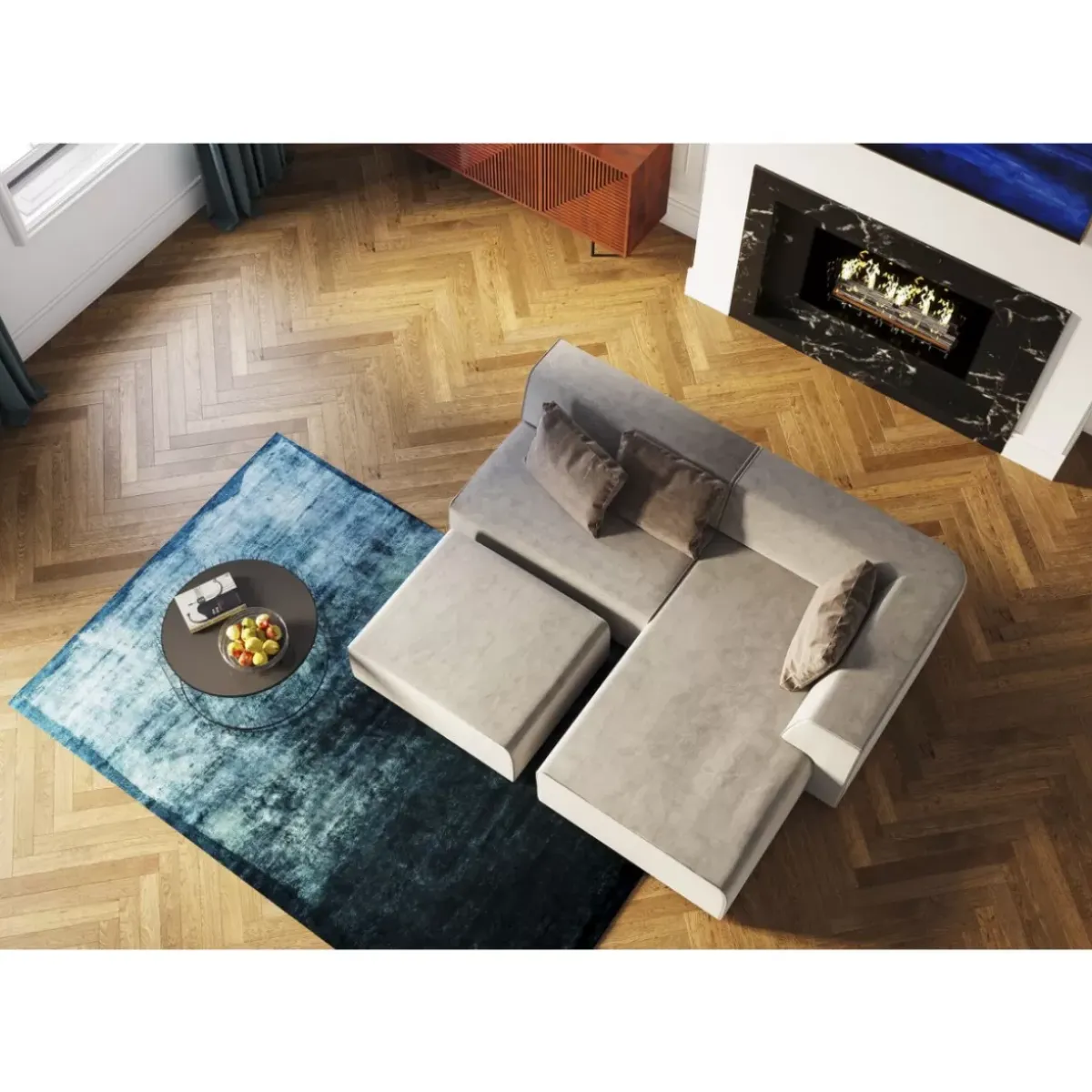 New Infinity 2-Sitzer 80 Elements Grau Sofas & Couches