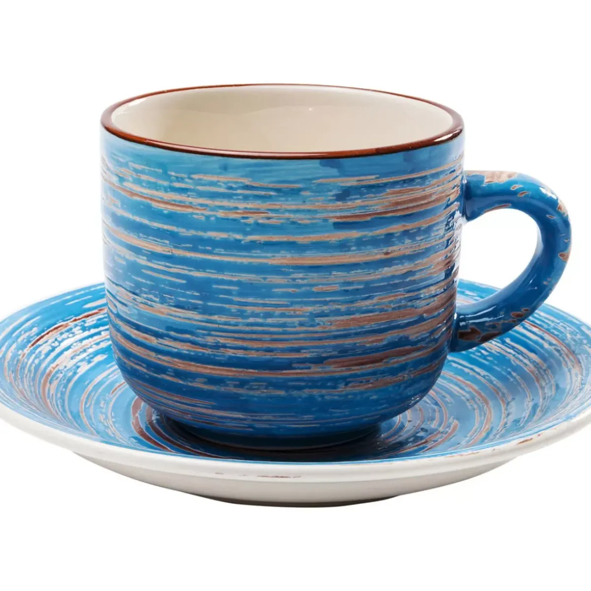 Online Kaffeetasse Swirl Blau (2/Set) Geschirr & Tischaccessoires