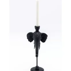 Hot Kerzenständer Elephant Head Schwarz 36Cm Kerzenständer & Laternen