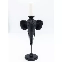 Kerzenständer Elephant Head Schwarz 49Cm Kerzenständer & Laternen