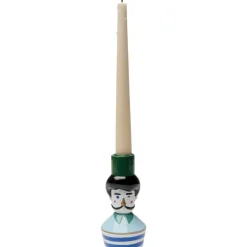 Clearance Kerzenständer Monsieur Mustache 16Cm Kerzenständer & Laternen