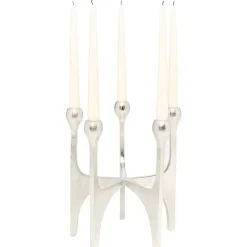 Outlet Kerzenständer Stacky Silber 31Cm Kerzenständer & Laternen