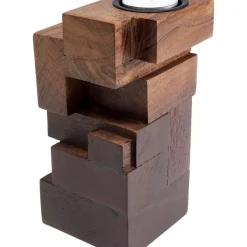 Sale Kerzenständer Wood Tetris 31Cm Kerzenständer & Laternen