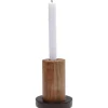 Outlet Kerzenständer Wood Zylinder 15Cm Kerzenständer & Laternen