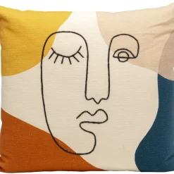 Kissen Face Art Multi 50X50Cm Kissen