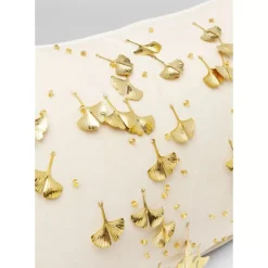 Hot Kissen Ginkgo Beige 28X50Cm Kissen