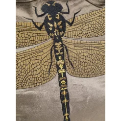 Clearance Kissen Glitter Dragonfly Braun 40X40Cm Kissen