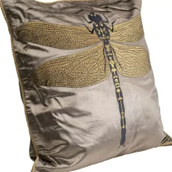 Clearance Kissen Glitter Dragonfly Braun 40X40Cm Kissen