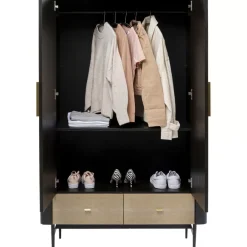 Hot Kleiderschrank Milano 180X110 Regale