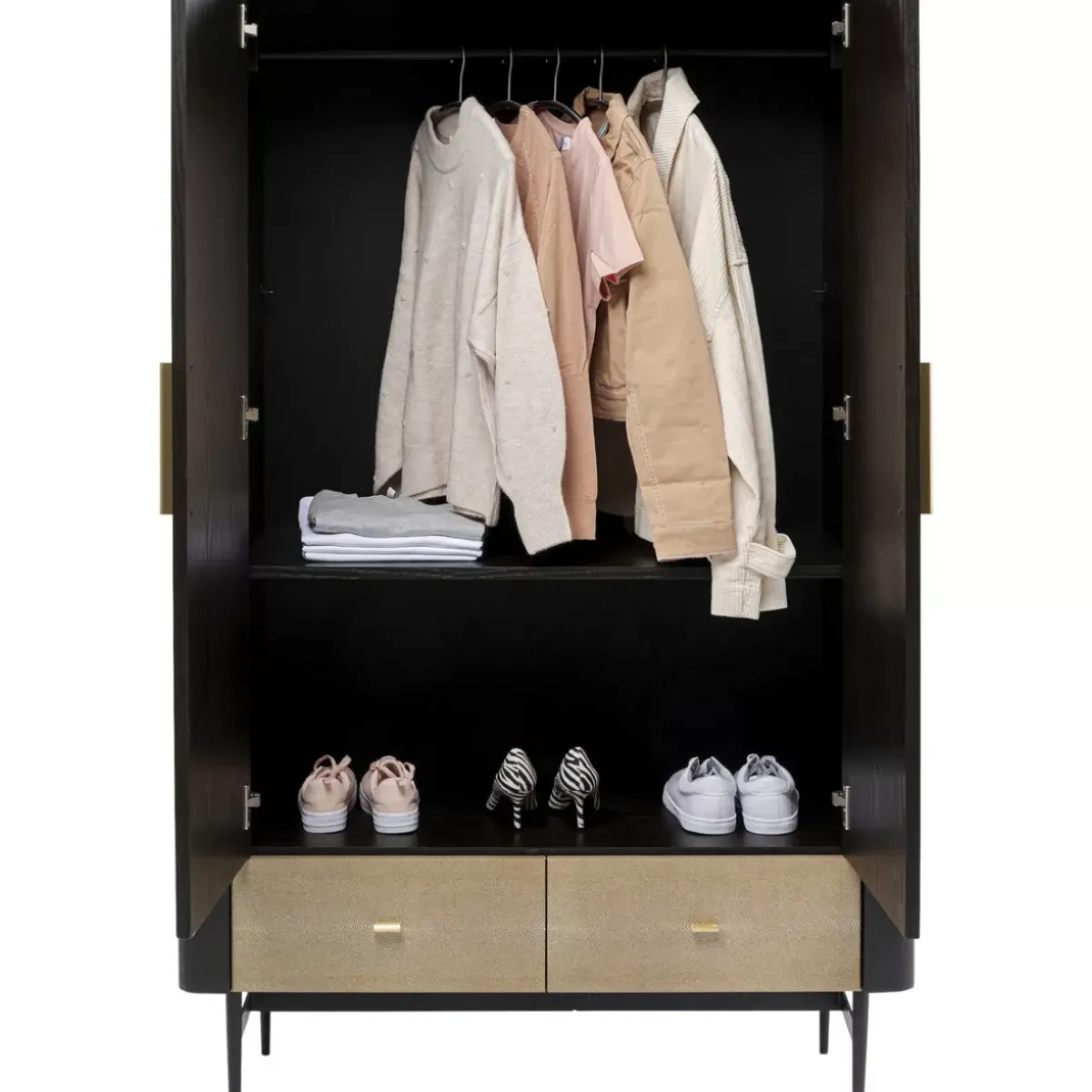Hot Kleiderschrank Milano 180X110 Regale
