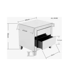 Online Kommode Klein Luxury Push 2 Schube Grau Kommoden & Sideboards