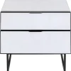 New Kommode Klein Soran Schwarz 49X50Cm Kommoden & Sideboards