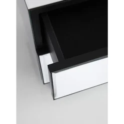 New Kommode Klein Soran Schwarz 49X50Cm Kommoden & Sideboards
