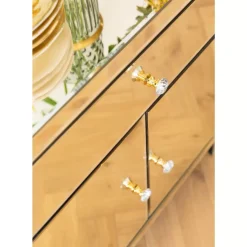 Clearance Kommode Luxury Champagne 2-Turig 1 Schub Kommoden & Sideboards