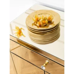 Clearance Kommode Luxury Champagne 2-Turig 1 Schub Kommoden & Sideboards